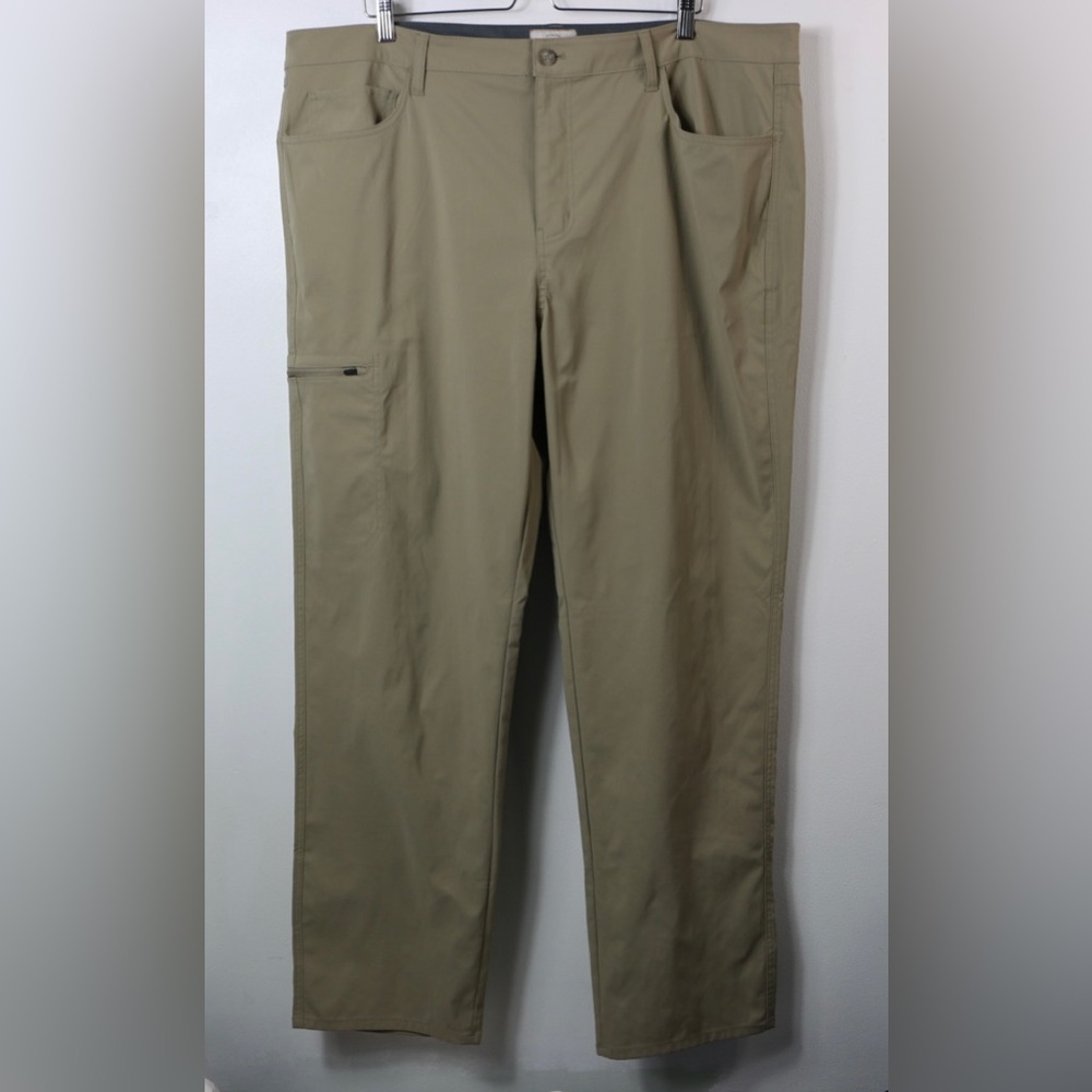 Weatherproof Vintage Mens Pants 42x32 Regular Fit Flex Tech Packable Brown Khaki